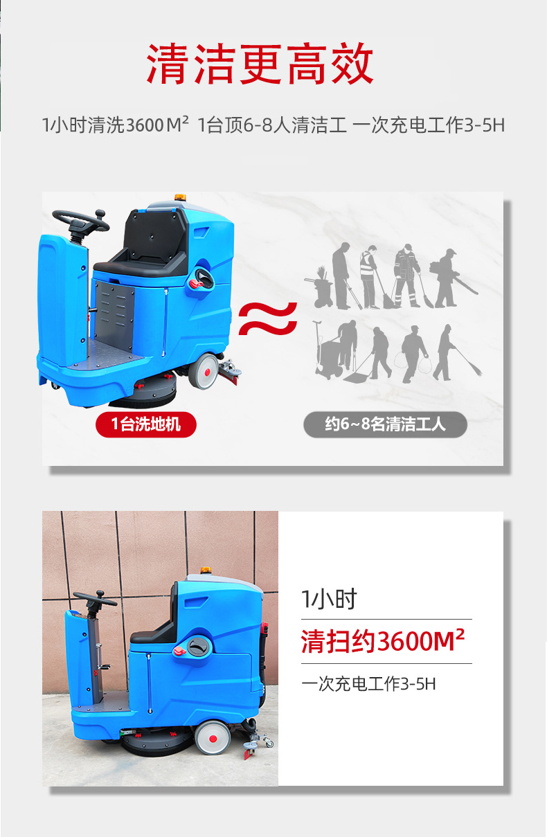 中卫驾驶式洗地机更适合用在高铁站